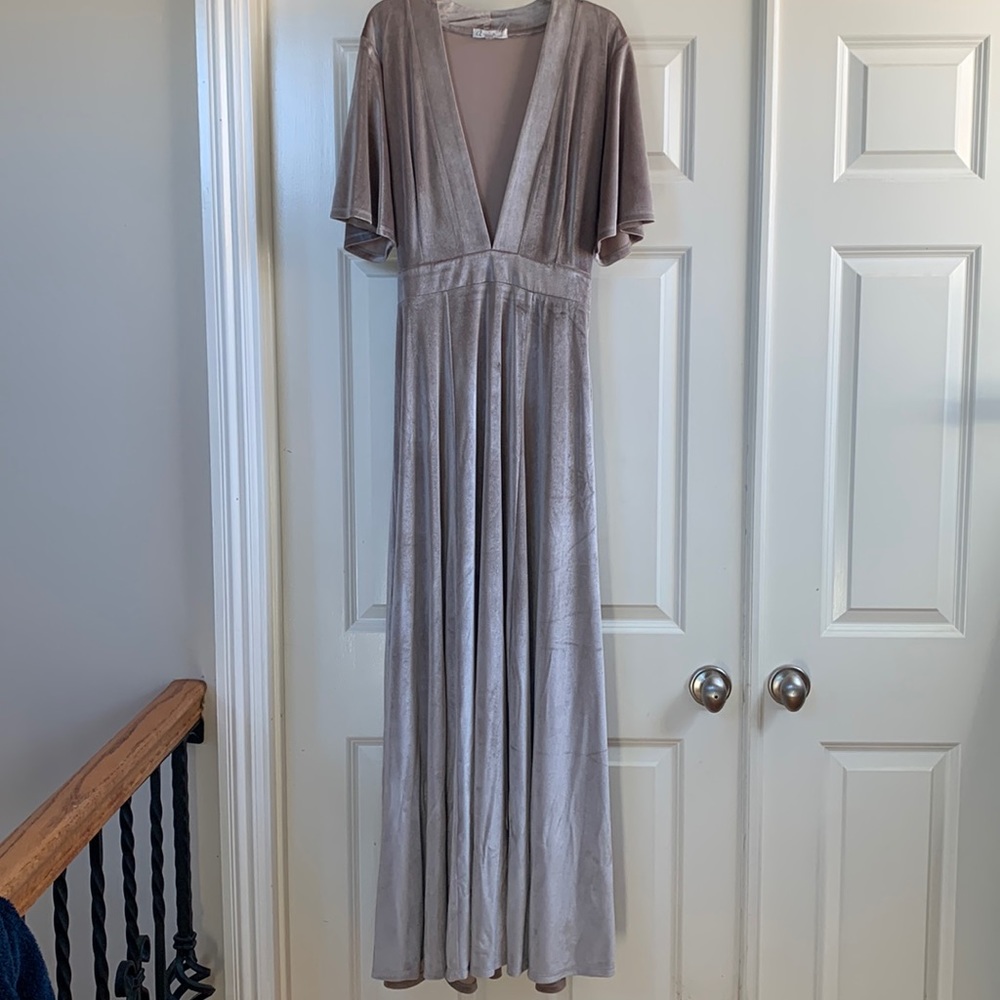 Maxi Velvet Dress
